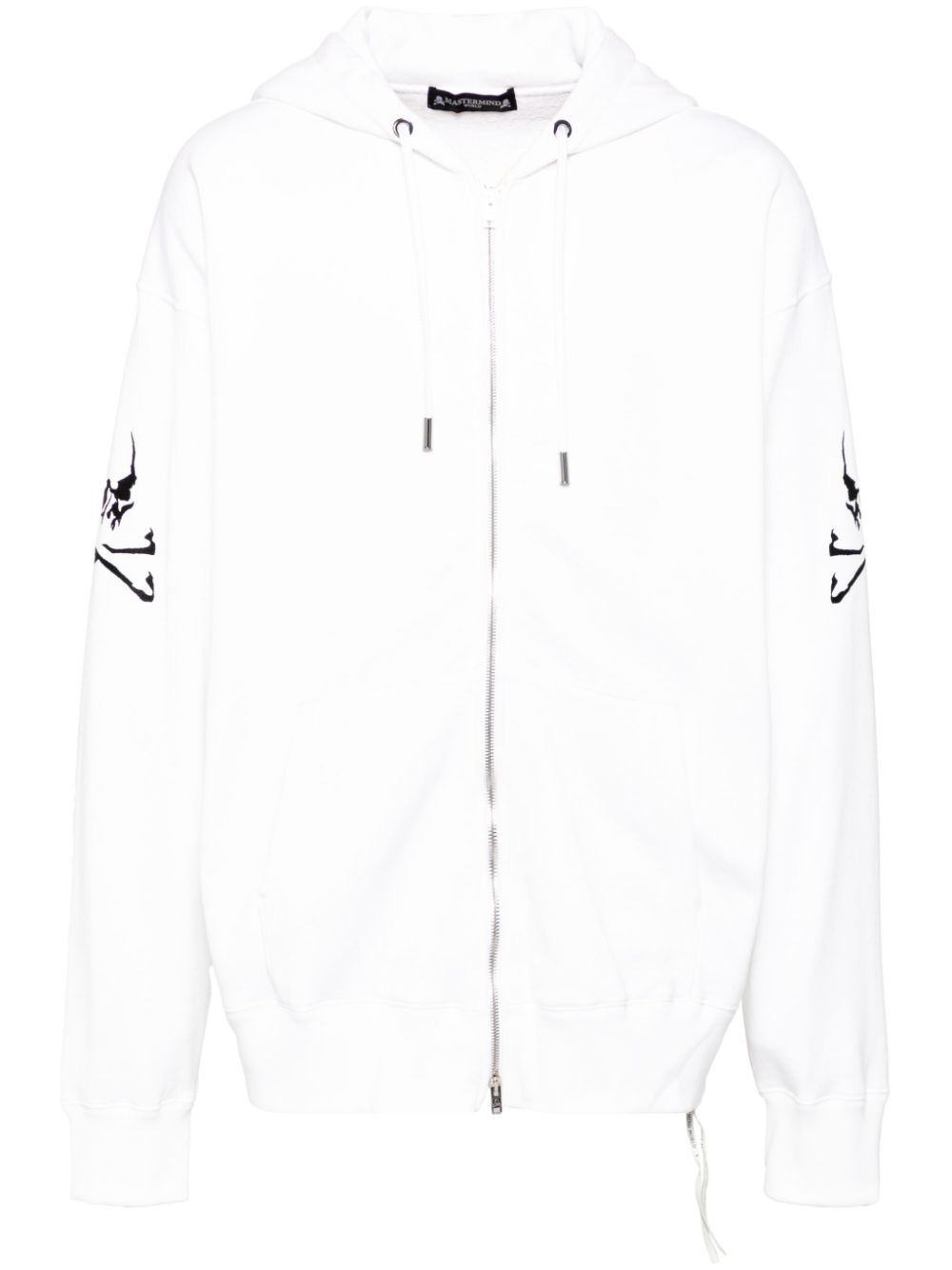 logo-embroidered hoodie - 1