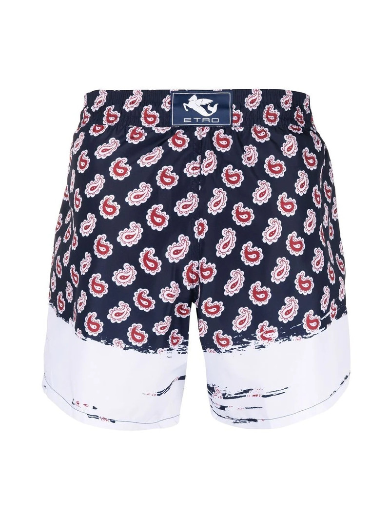 Etro paisley-print swim shorts outlook