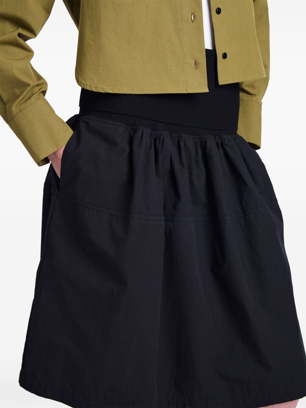 pleated cotton skirt - 5