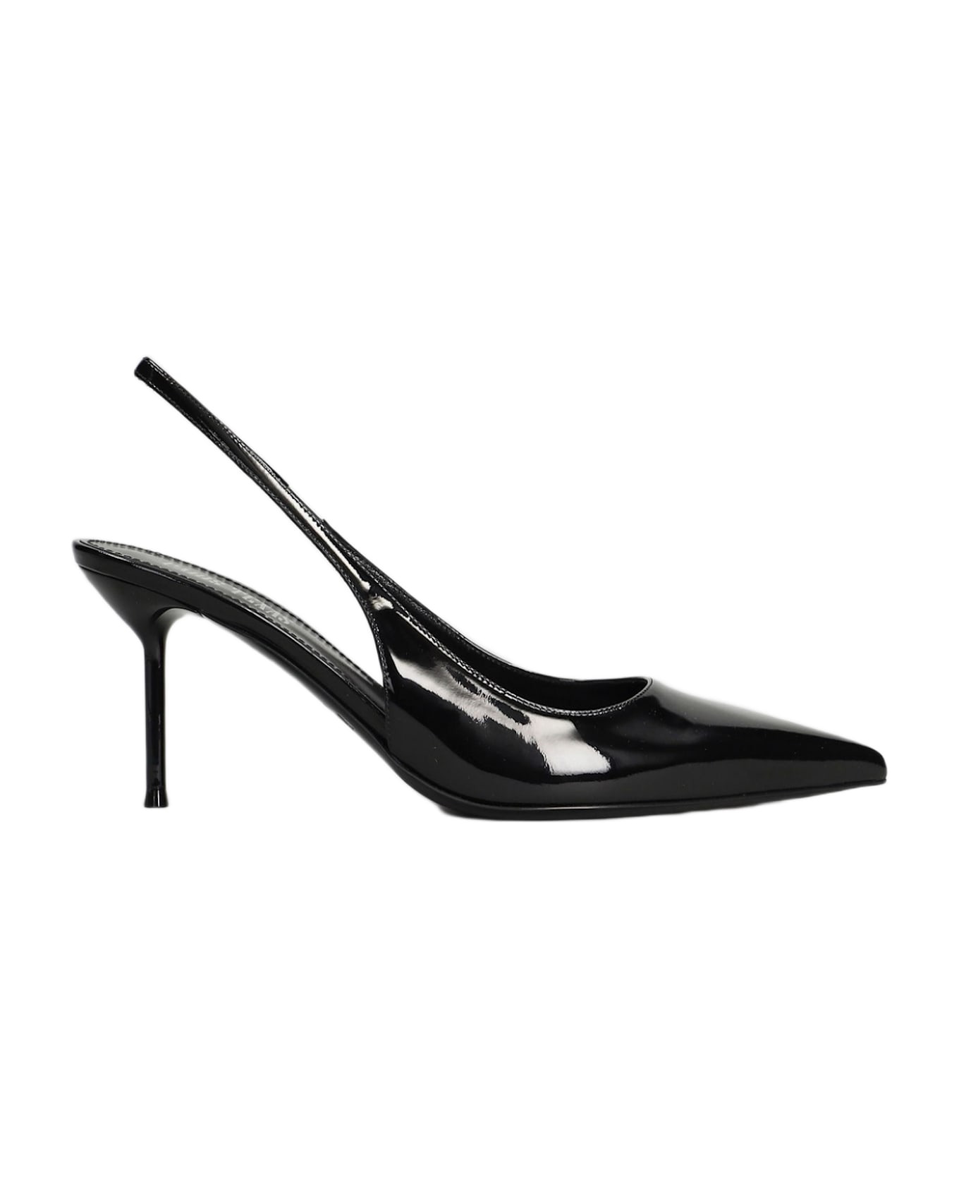 Lidia Slingback 70 Pumps In Black Patent Leather - 1