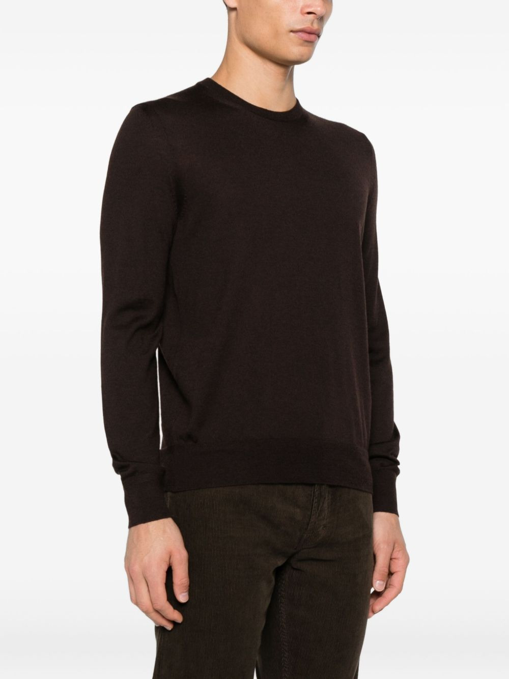 crew-neck cashmere-blend sweater - 3