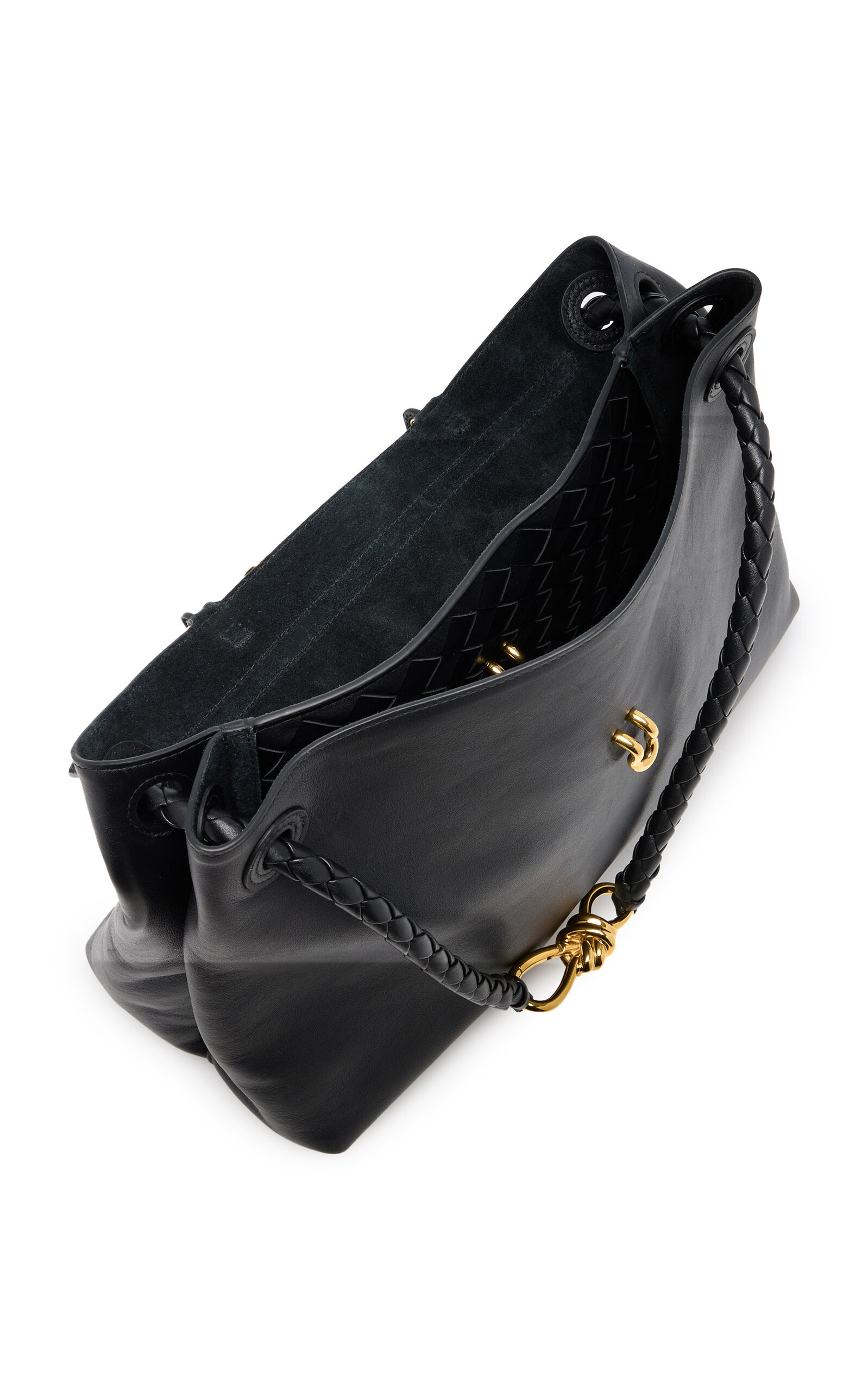 Medium Andiamo Leather Top Handle Bag black - 6