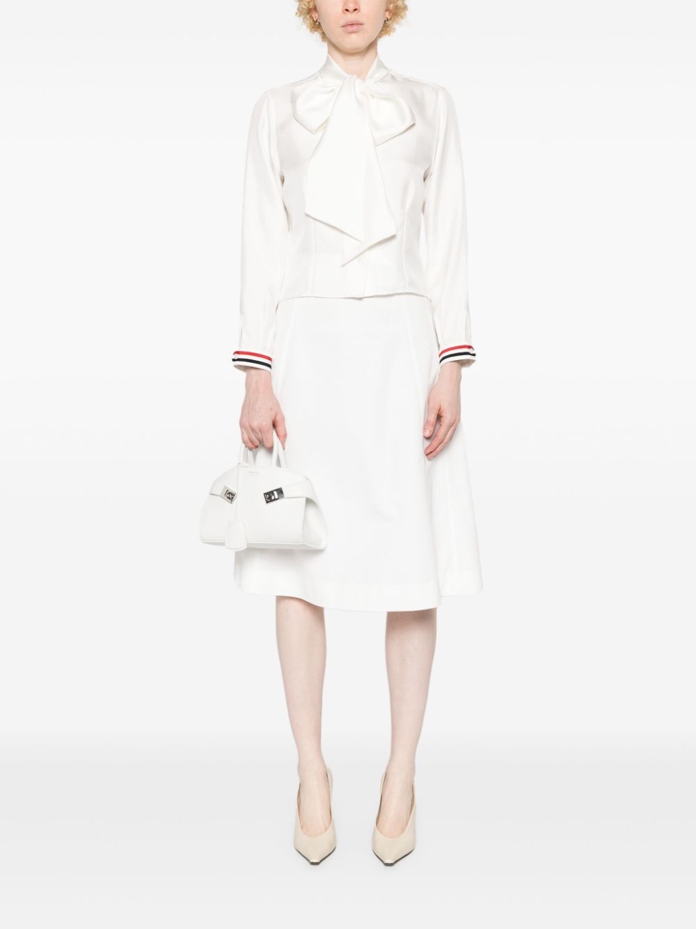 RWB-stripe silk shirt - 2