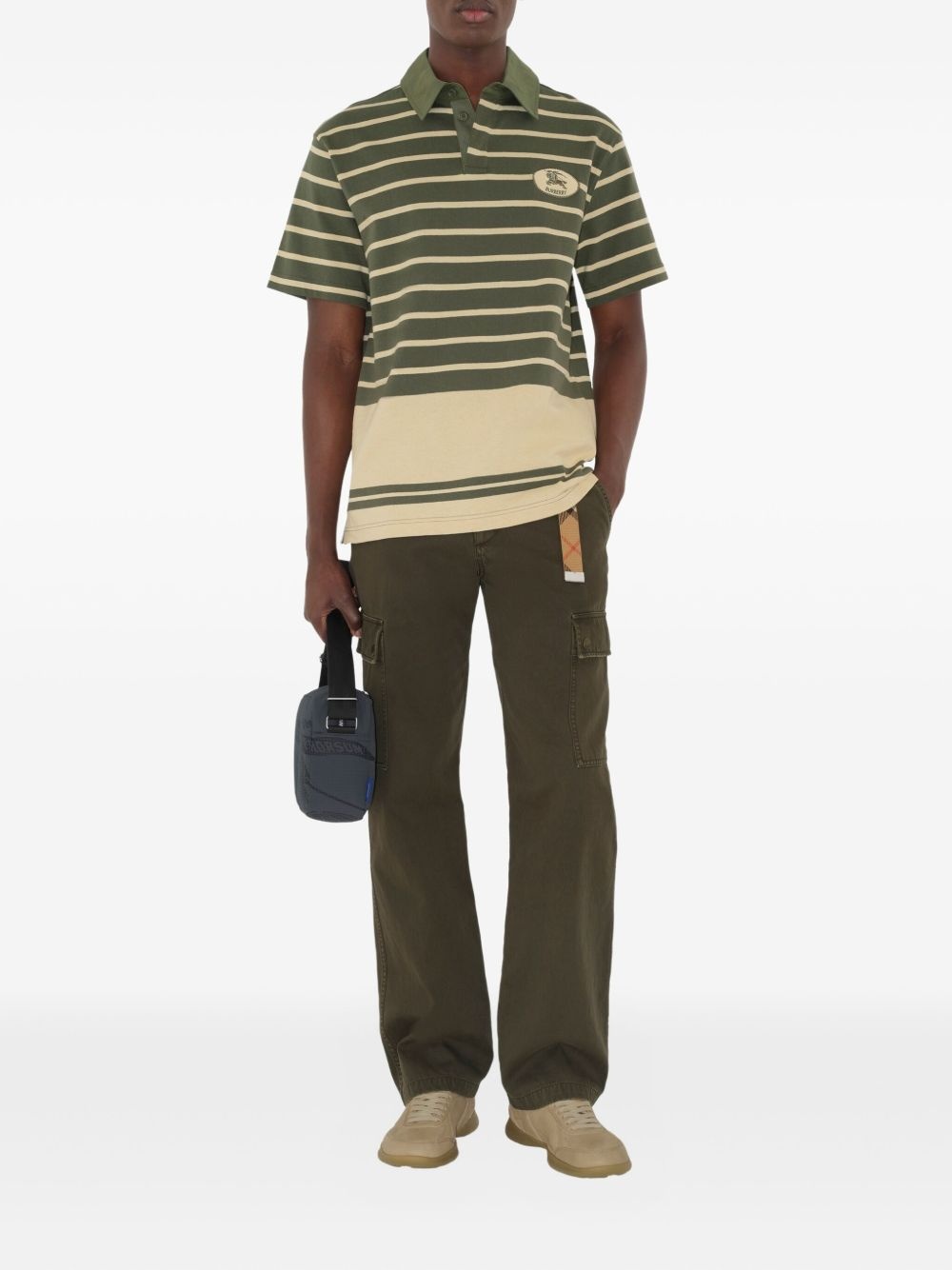 striped cotton polo shirt - 2
