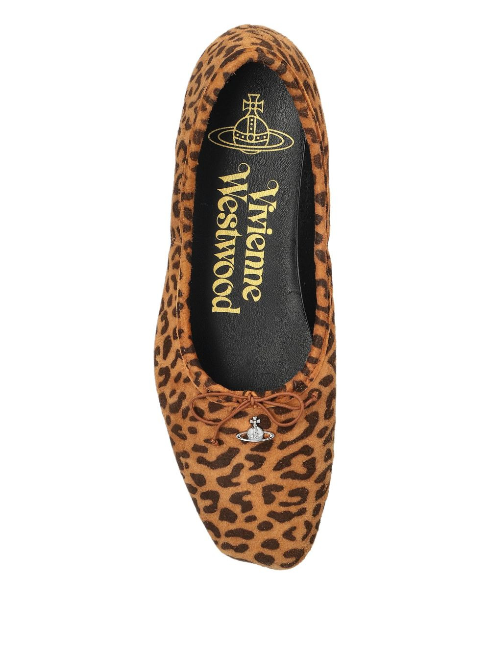 leopard print bow trainers - 4