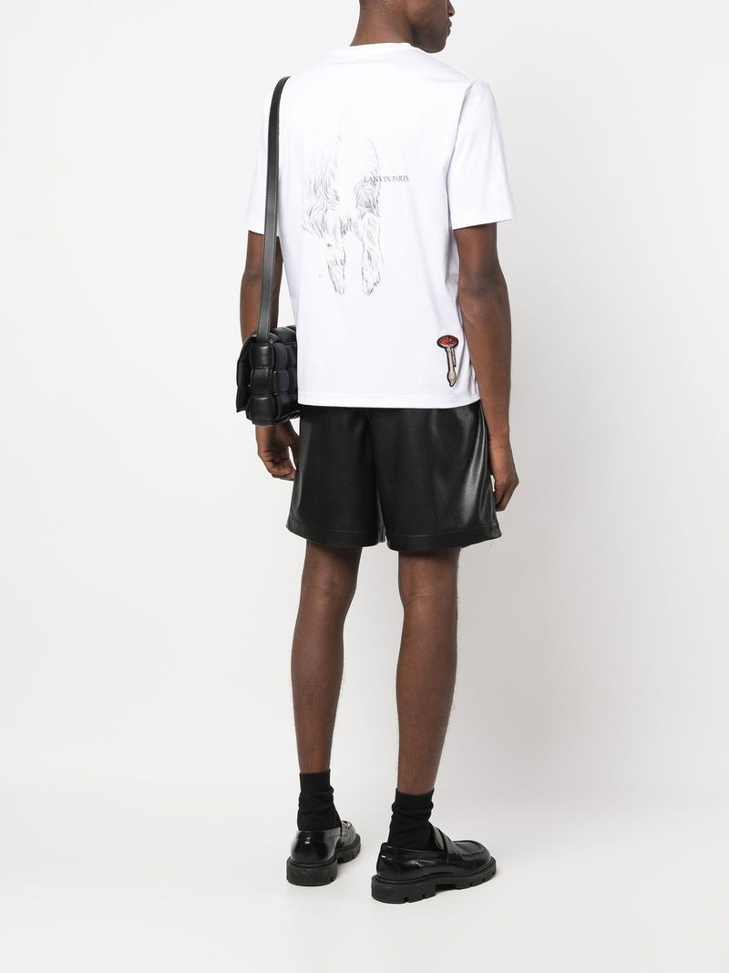 Lanvin L flower patch T-shirt outlook