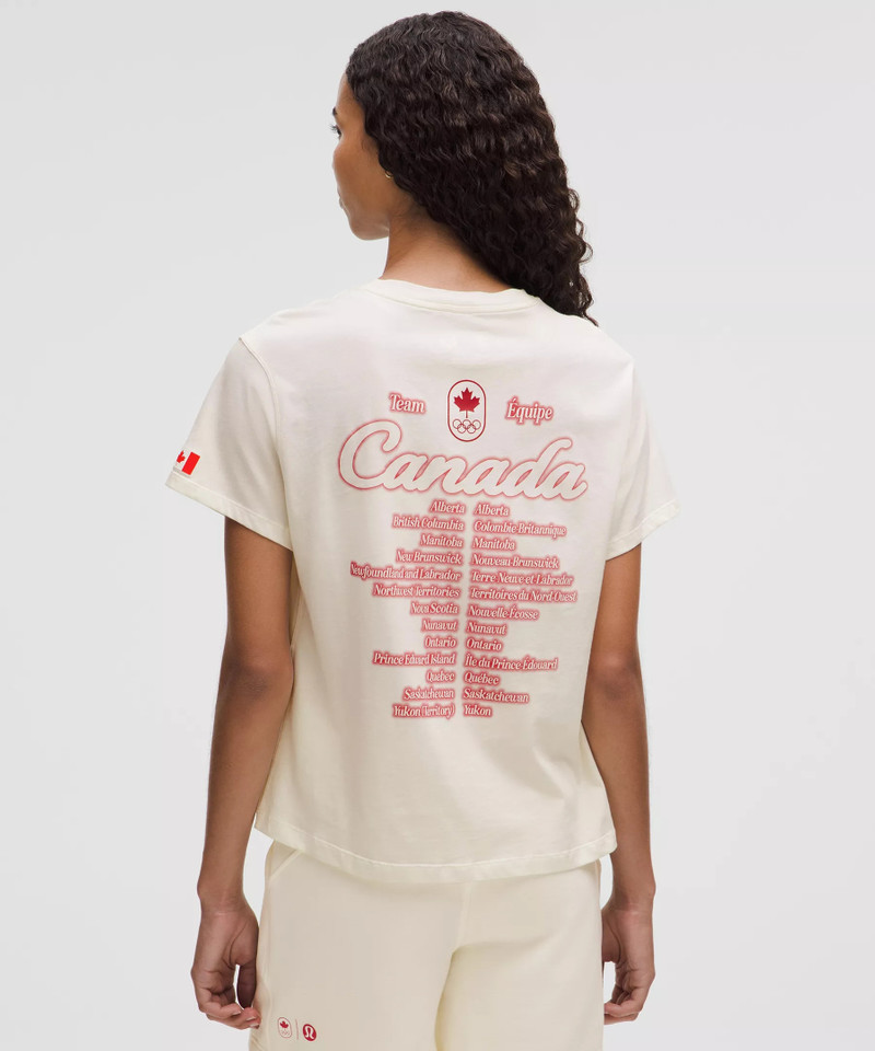 Team Canada Women's Cotton Jersey Graphic T-Shirt *COC Logo 3
