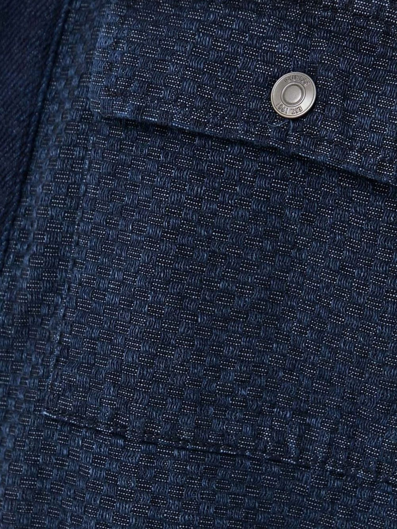 textured-panel denim shirt jacket 5