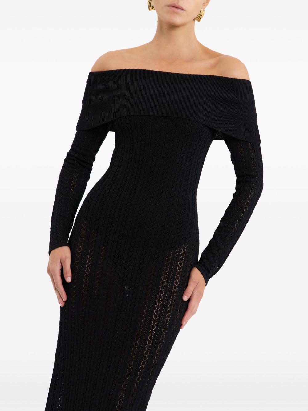 Lorelei off-shoulder knitted dress - 5