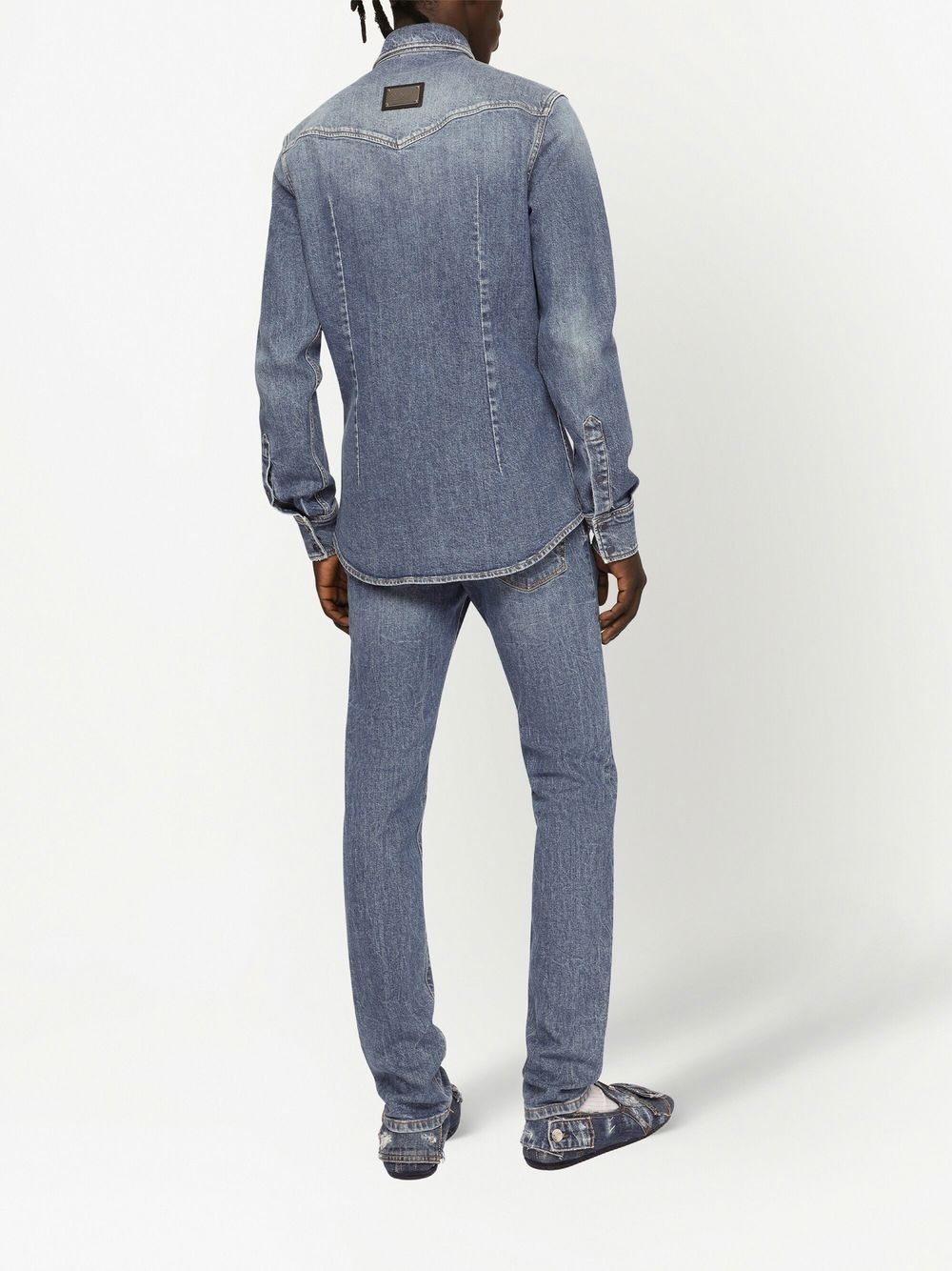 mid-rise slim-fit jeans - 4