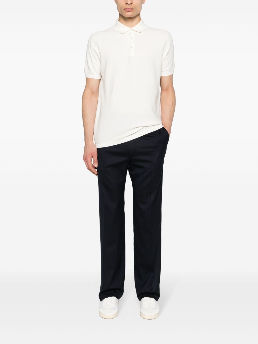 drawstring tapered-leg trousers - 2