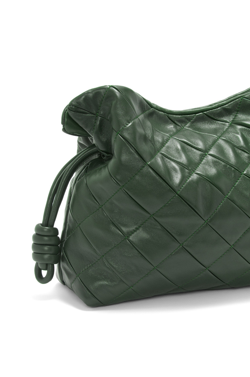 Flamenco clutch in pleated nappa lambskin 8