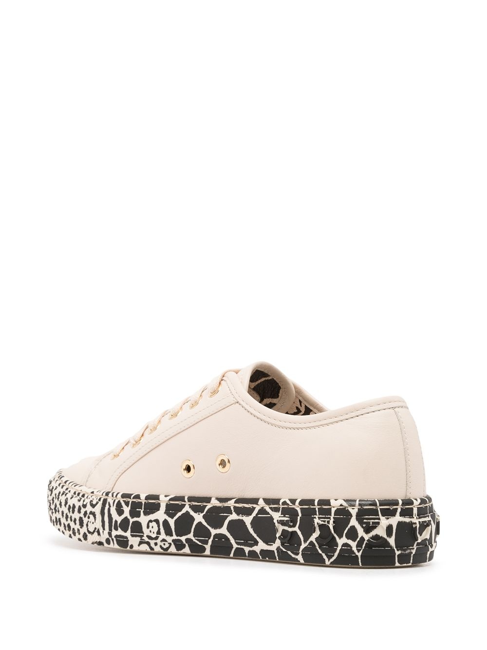 Gancini printed-sole sneakers - 3
