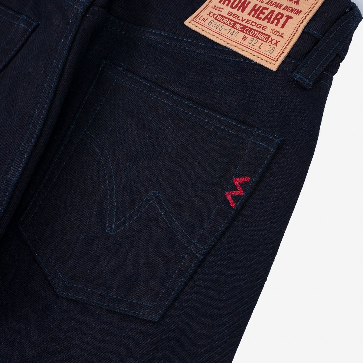 IH-634S-14ii 14oz Selvedge Denim Straight Cut Jeans - Indigo/Indigo - 7