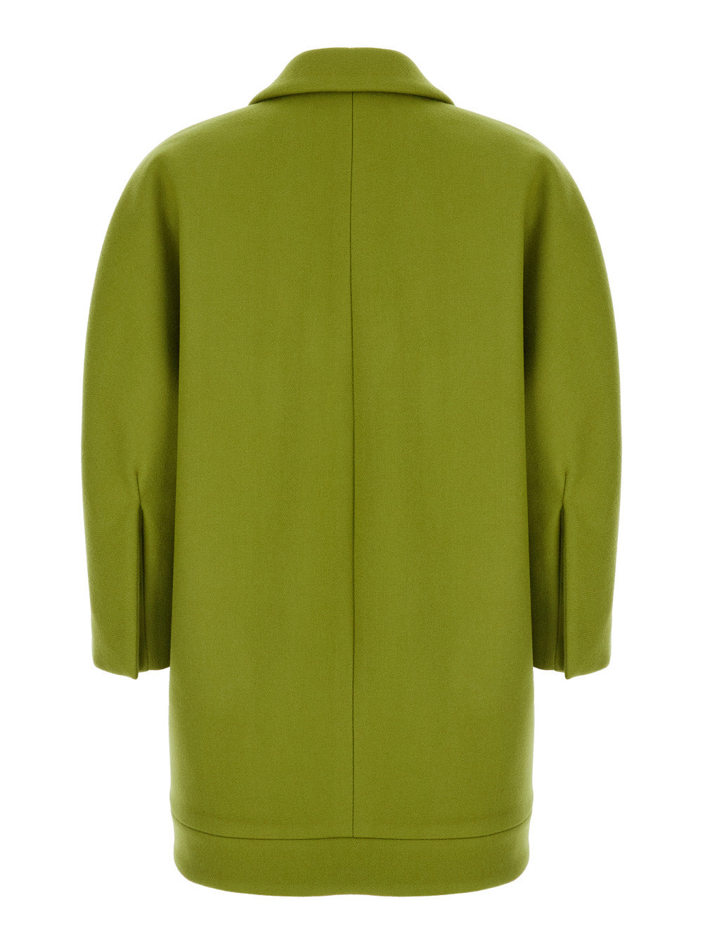 Gucci Women Green Double-Breasted Jacket With Notched Revers In Wool Woman - 2