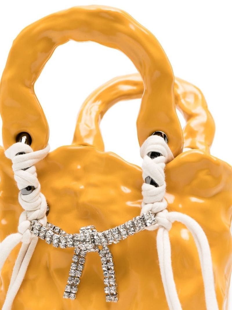 crystal-embellished mini tote bag - 4