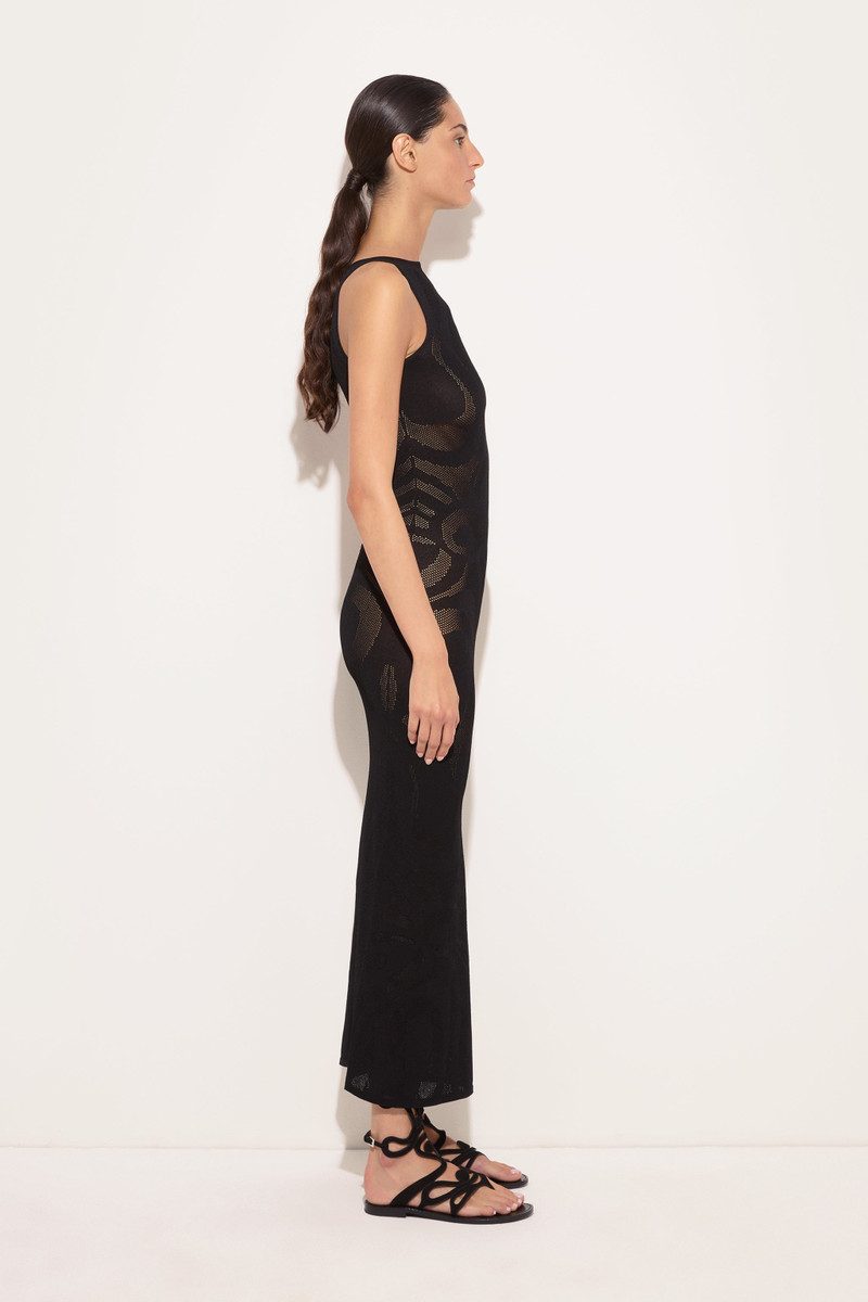 SEAMLESS FITTED DRESS IN MARMO JACQUARD 3