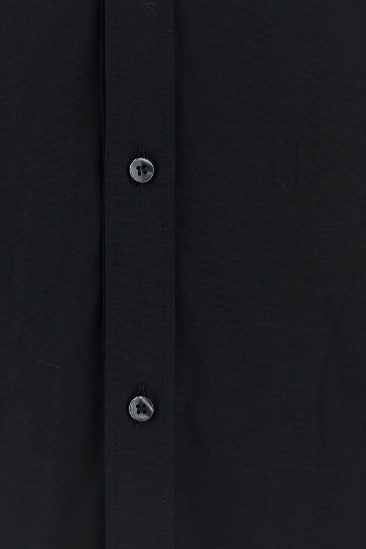 Black stretch poplin shirt - 3
