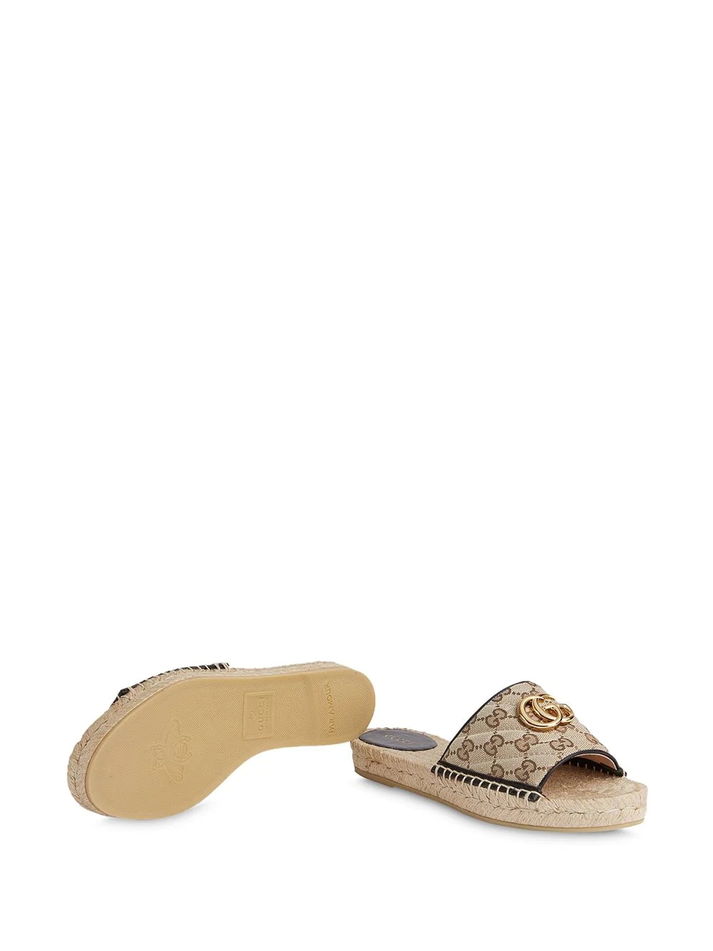 Double G open-toe espadrilles - 5