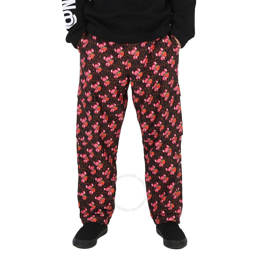 Moschino All-Over Animal Printed Straight Leg Cargo Pants - 3