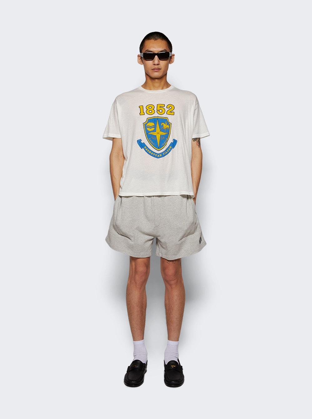 Crest Boxy Tee Cream - 5