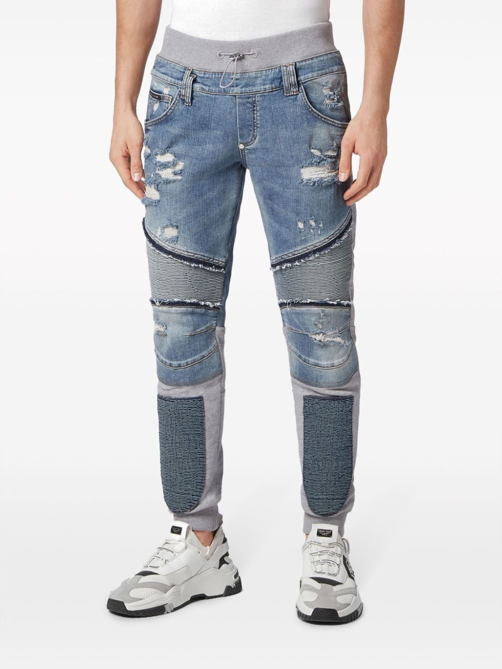 Skull & Bones tapered jeans - 3