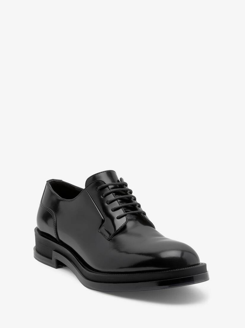 Alexander McQueen Men's Float Lace Up in Black/transparent outlook