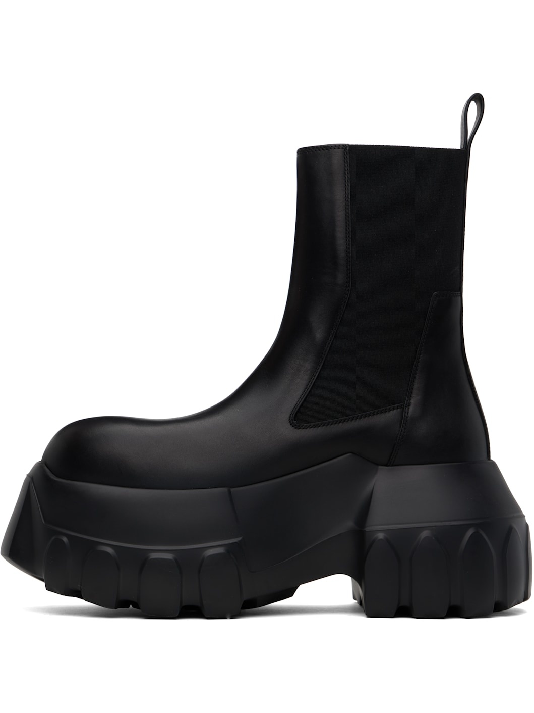 Black Hollywood Beatle Mega Tractor Chelsea Boots - 3
