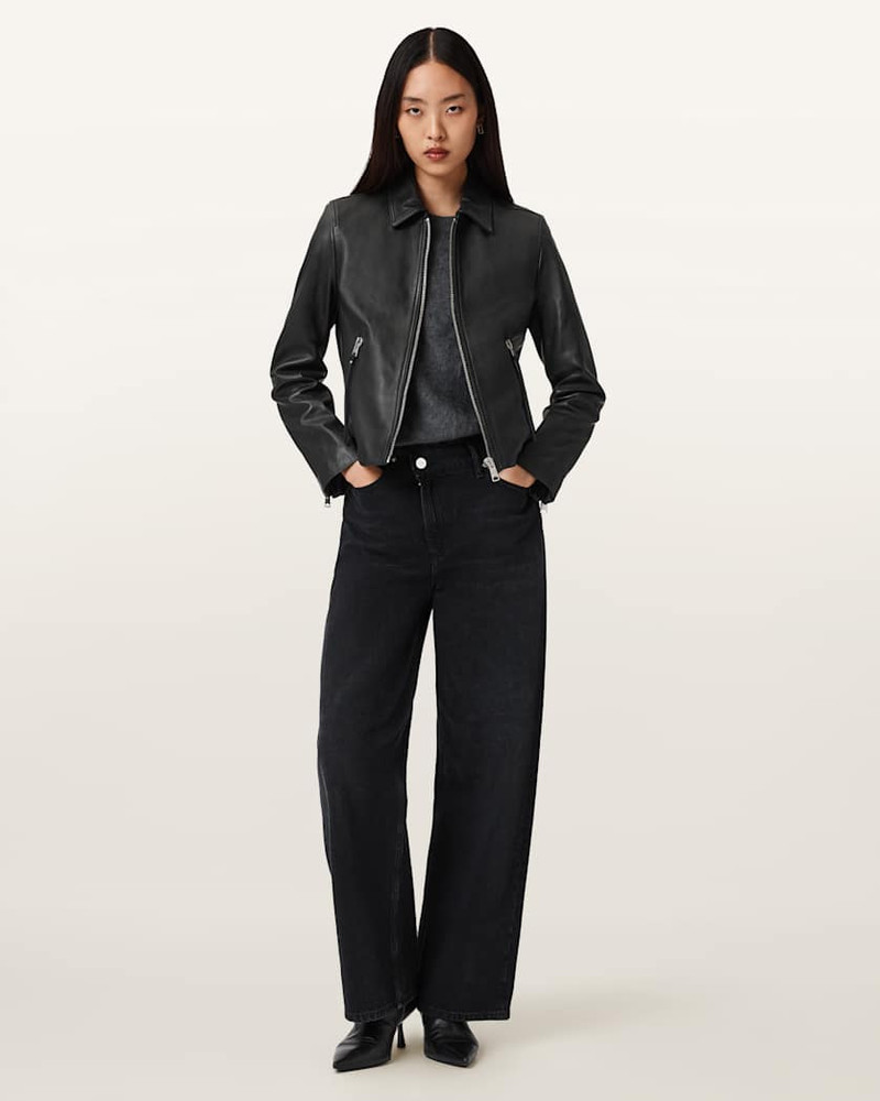DANBURY LEATHER BIKER JACKET 4