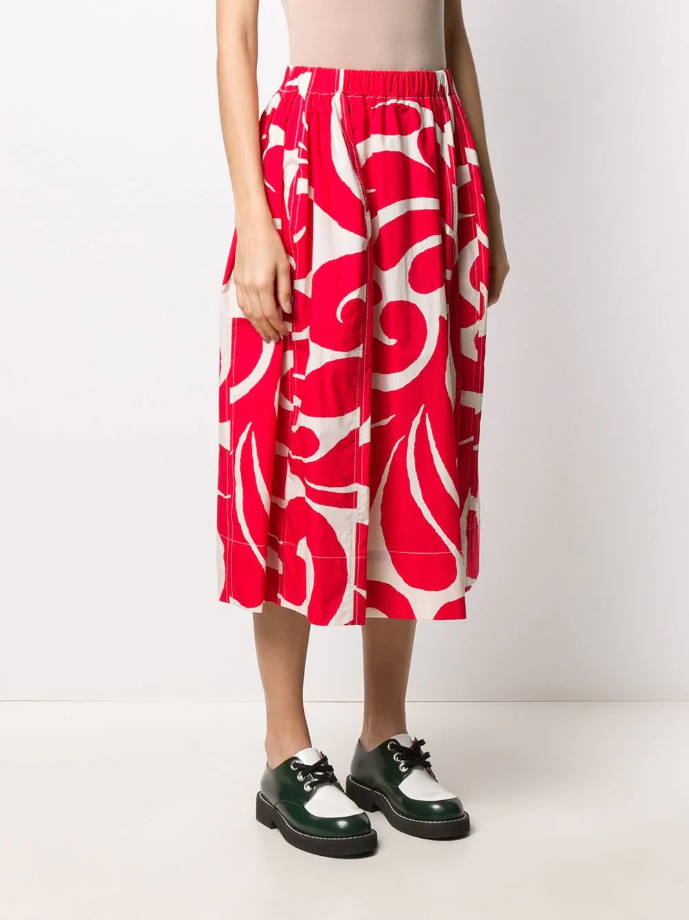 graphic-print skirt - 3