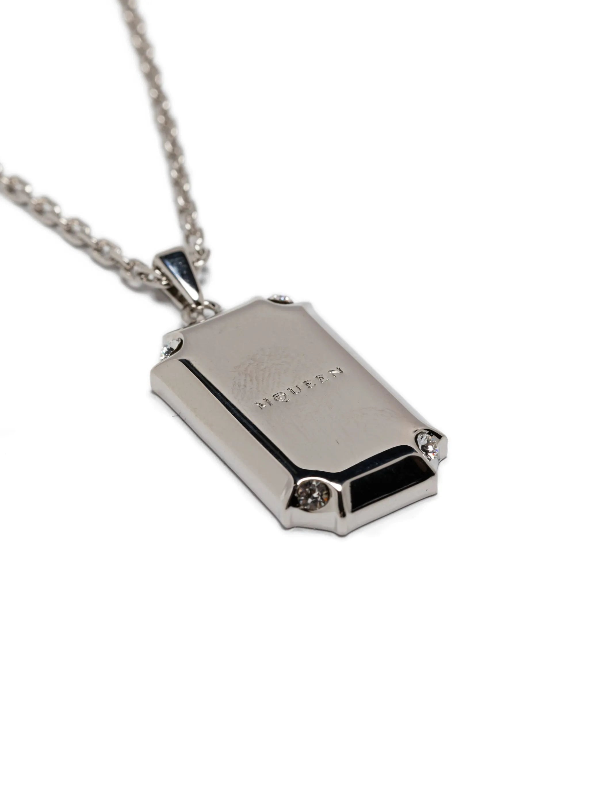 Alexander Mcqueen Engraved Logo Necklace - 3
