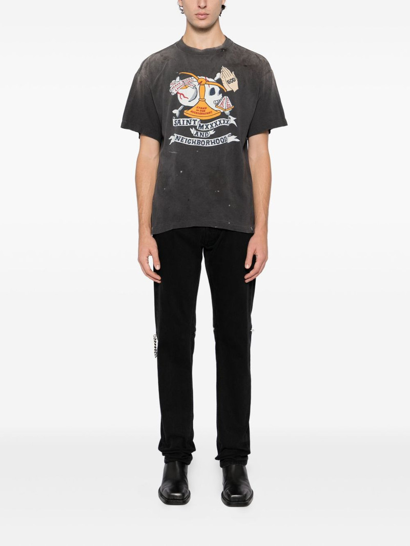 SAINT M×××××× graphic-print T-shirt outlook