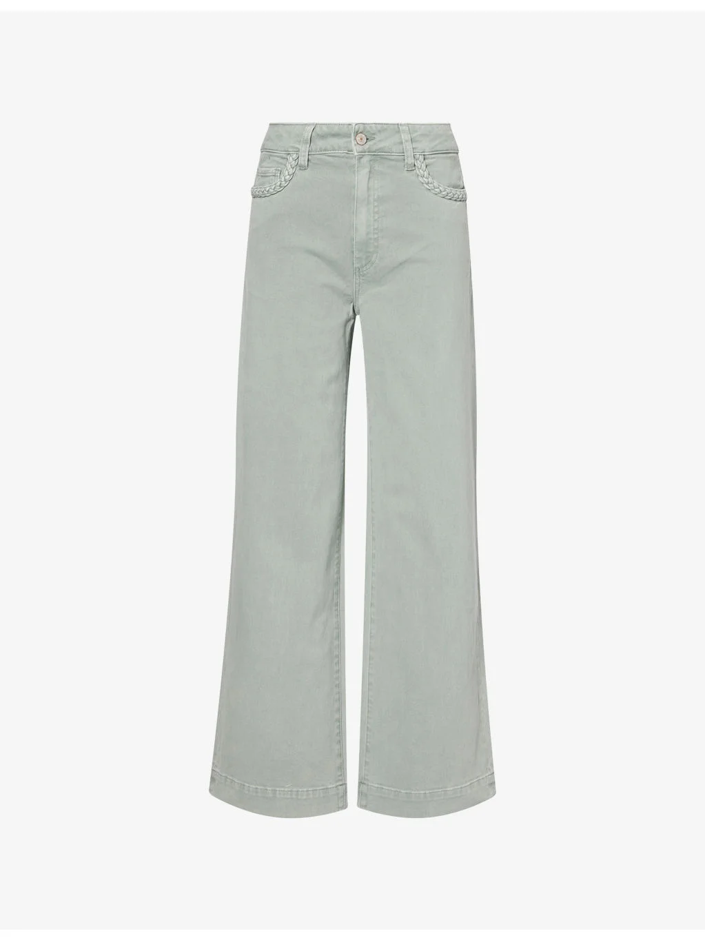 Anessa Braided-Pocket Denim Jeans - 1