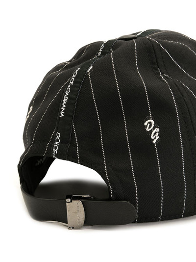 Dolce & Gabbana pinstripe baseball cap outlook