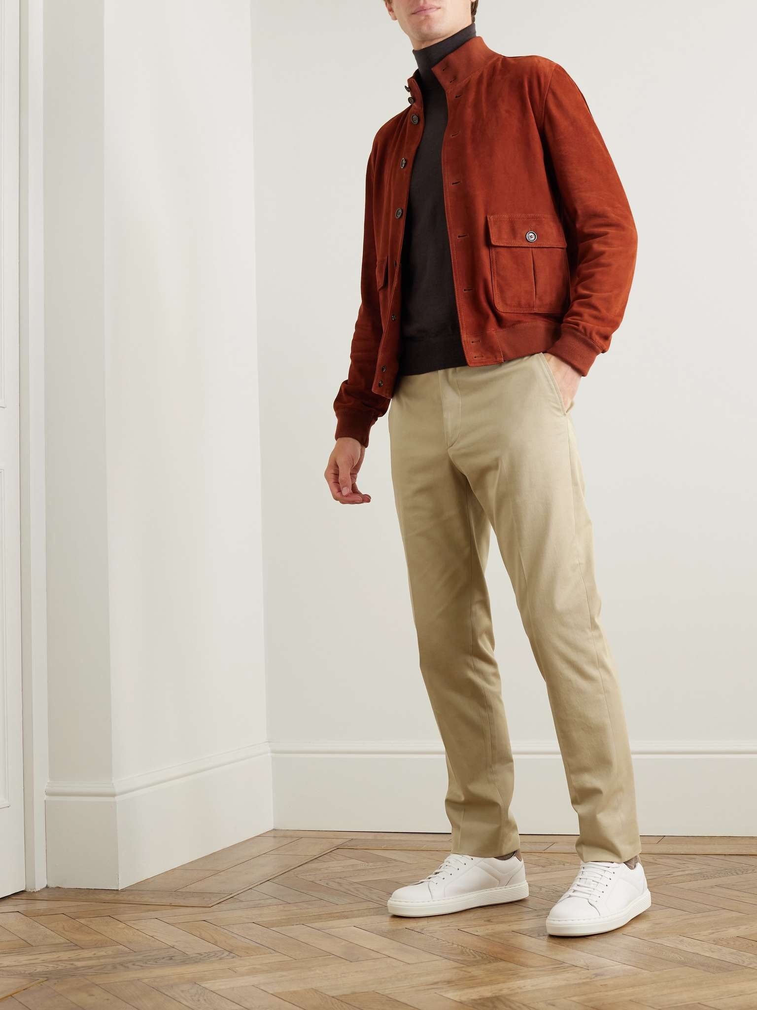 Straight-Leg Stretch-Cotton Twill Chinos - 2