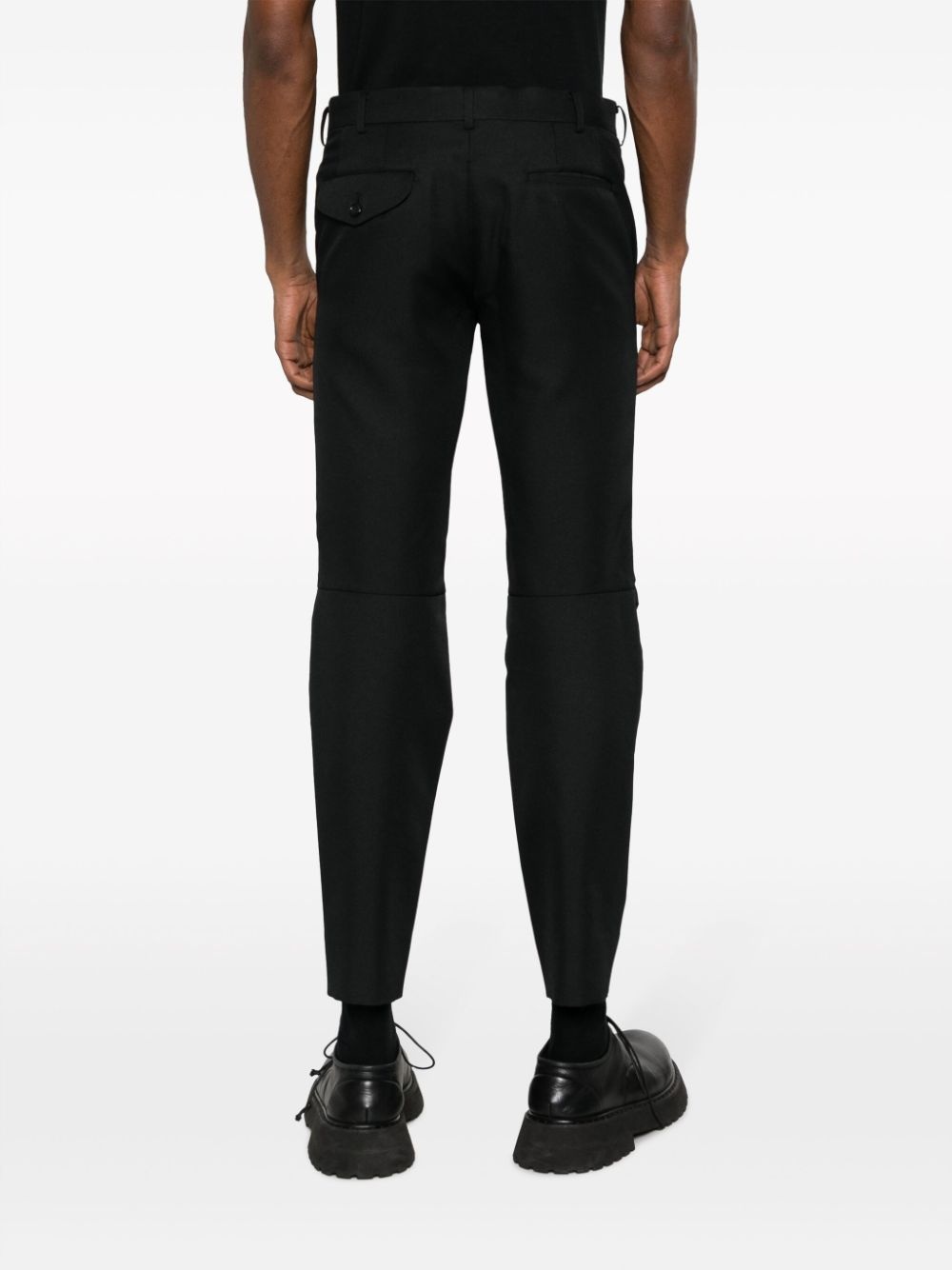 mid-rise tapered trousers - 4