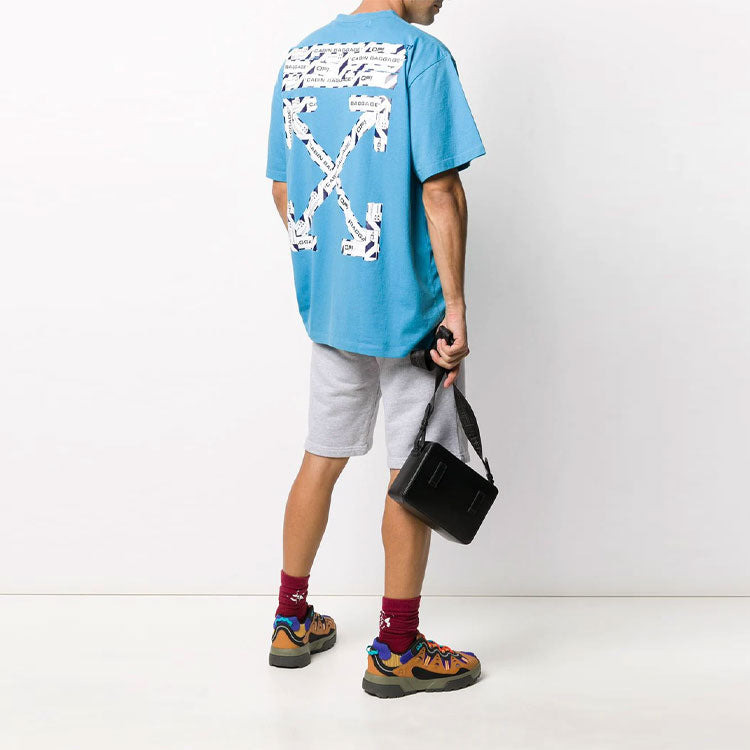 Off-White SS20 Airport Tape Print For Men Blue OMAA038S201850033088 - 3