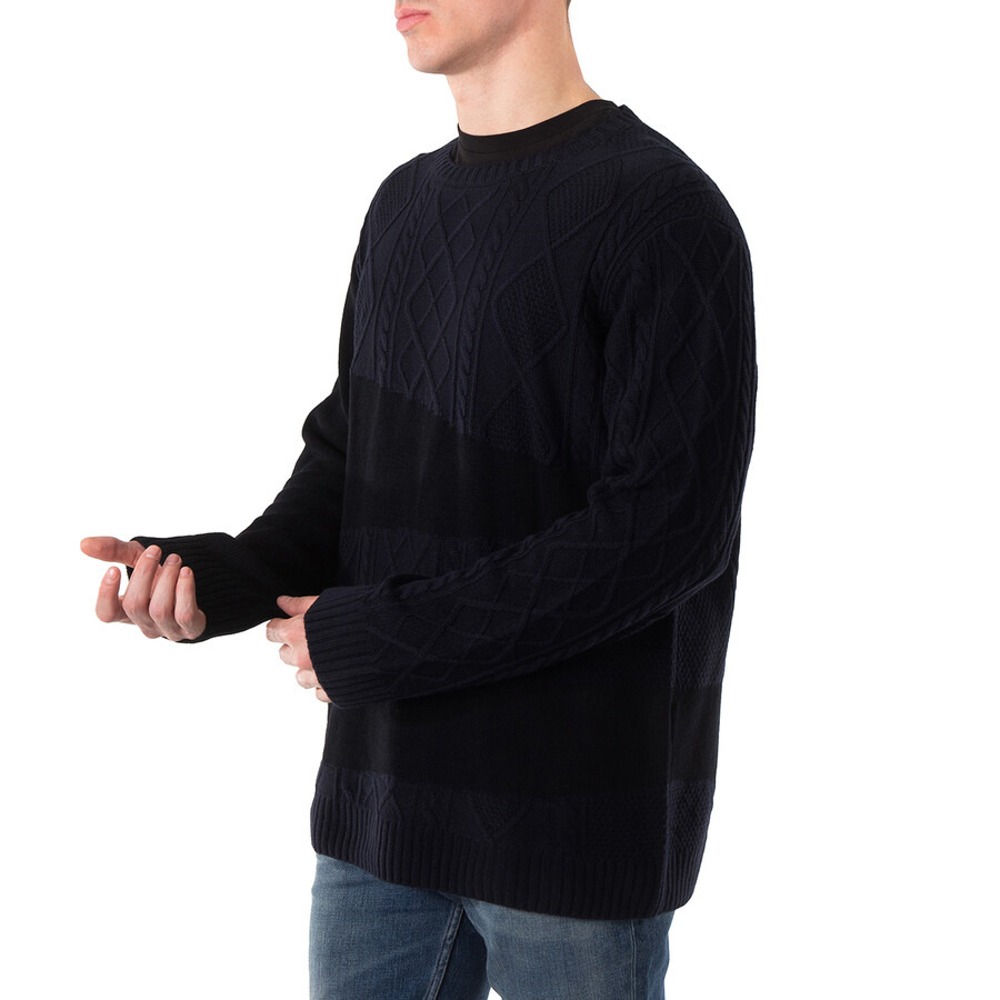 Yohji Yamamoto Round Neck With Design Switching, Brand Size 3 (Large) - 2