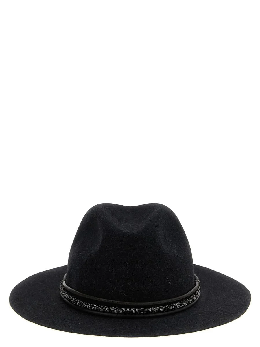 Brunello Cucinelli Jewel Leather Hat - 1