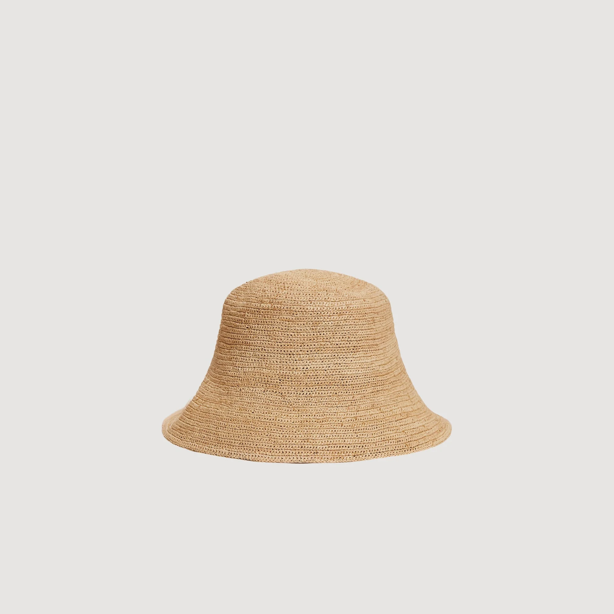 CROCHET RAFFIA BUCKET HAT - 1