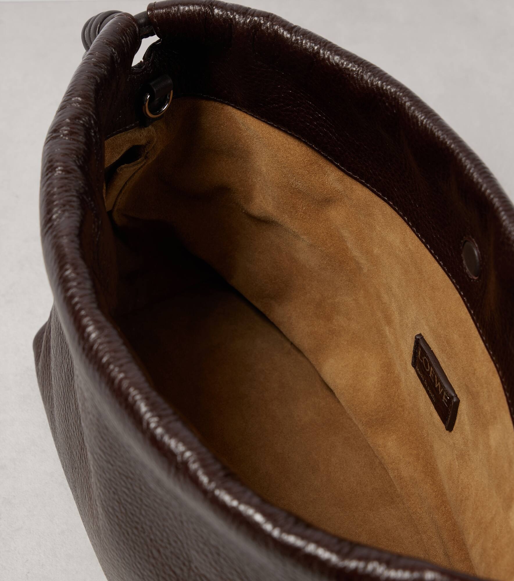 Flamenco Small leather bucket bag - 3