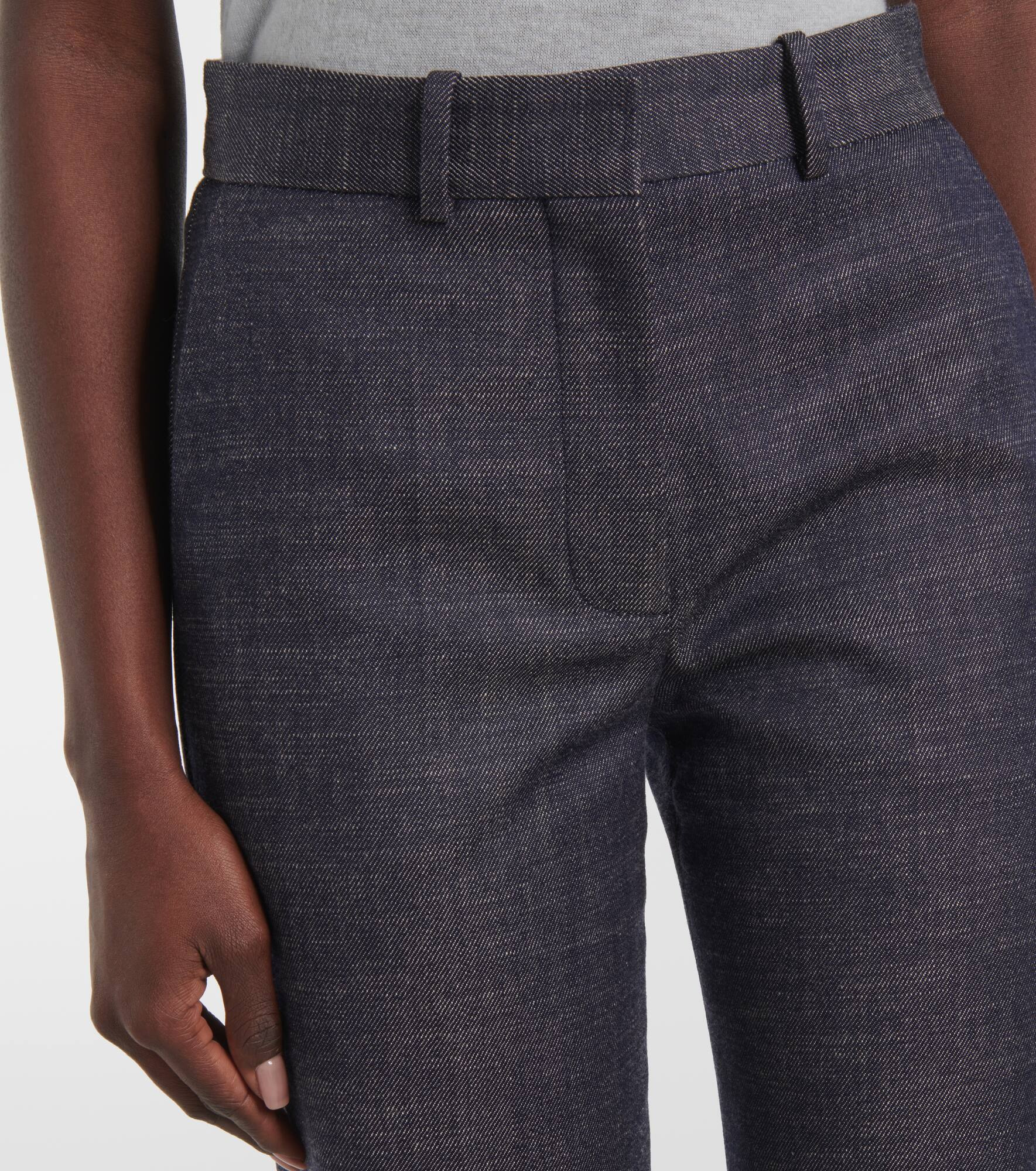 Morissey wool and cotton flared pants - 4