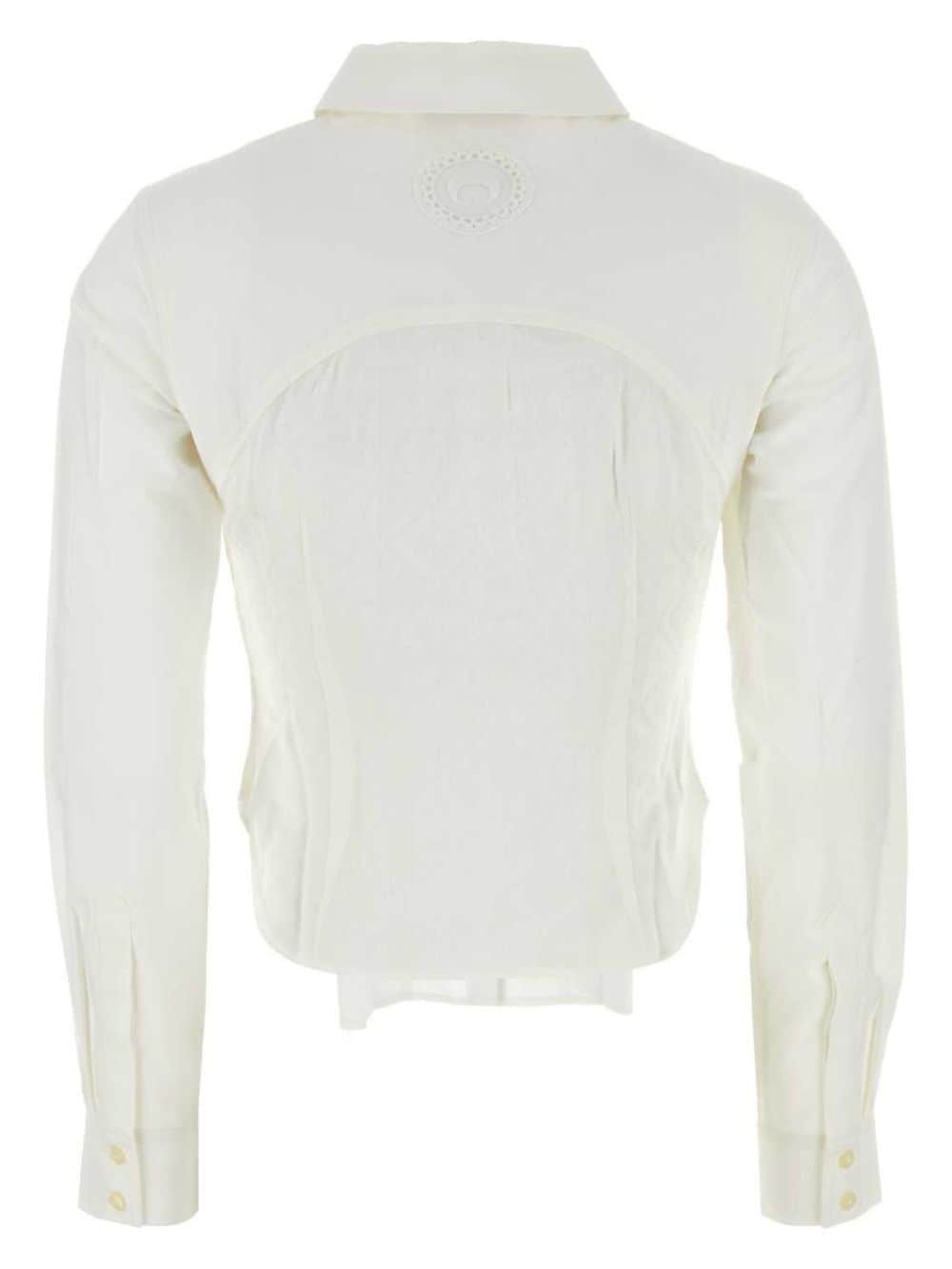 corset-style cotton shirt - 2