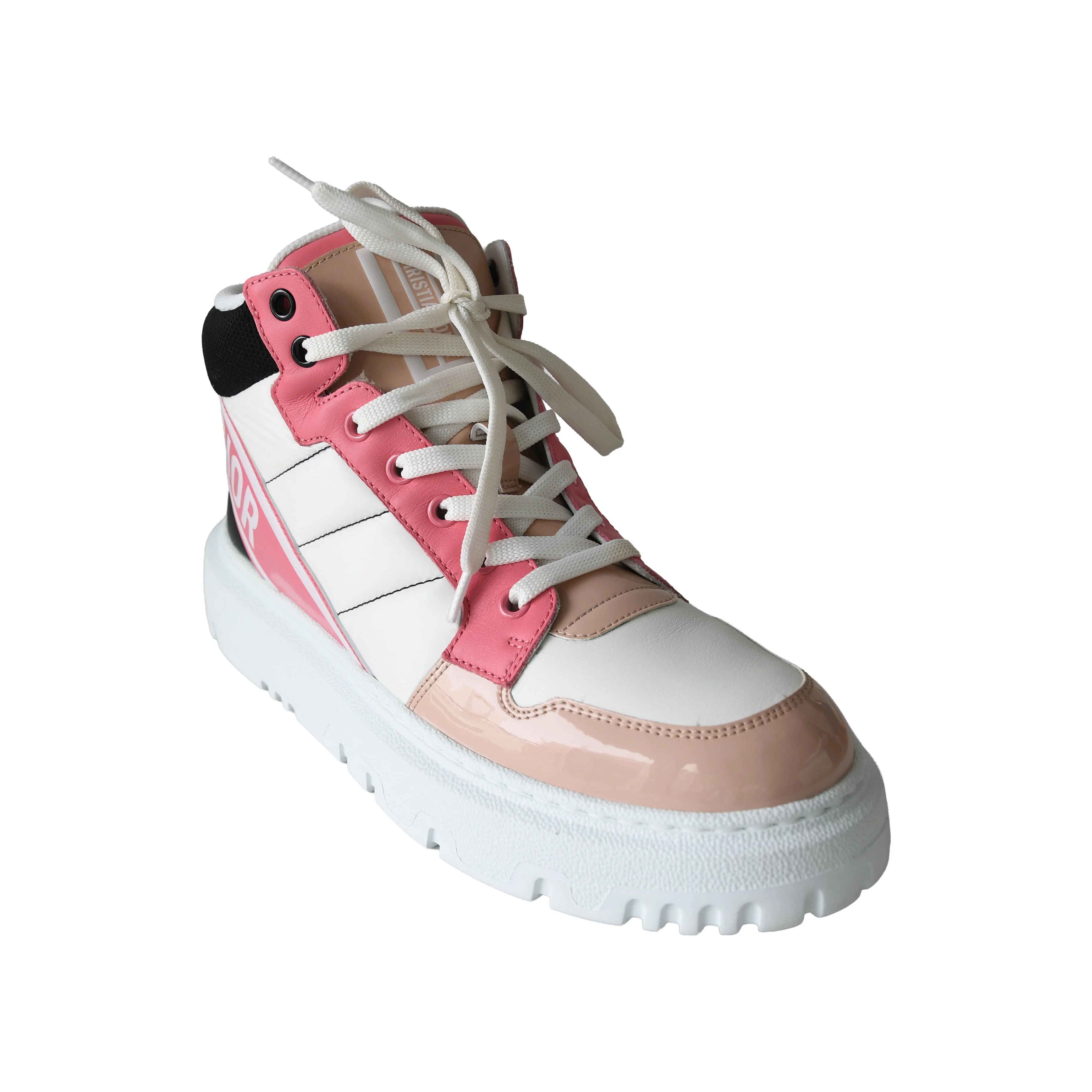 Dior D-Player Sneaker Nylon Calfskin Multicolor Pink - 1