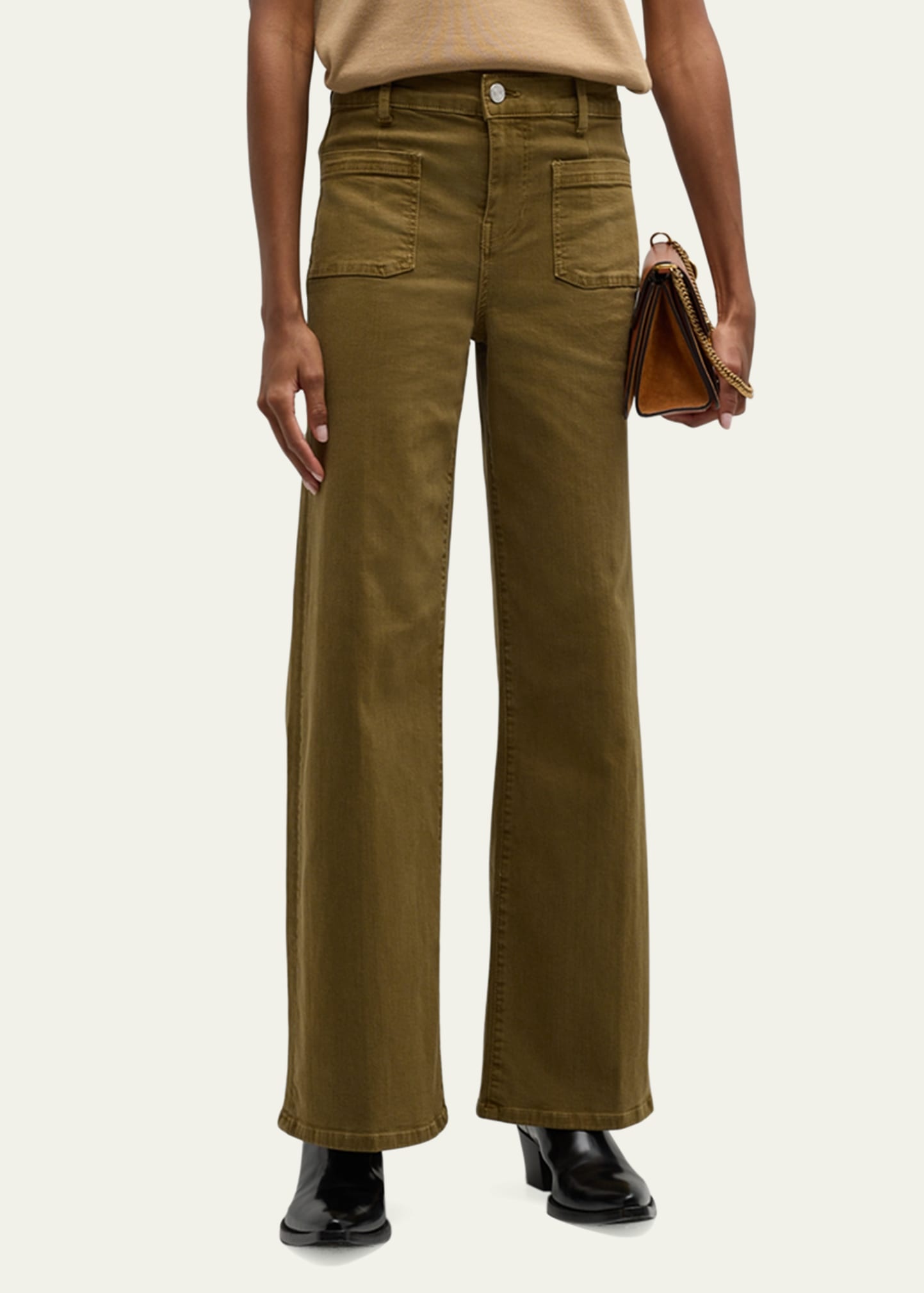 Le Slim Palazzo Bardot Pocket Jeans - 3