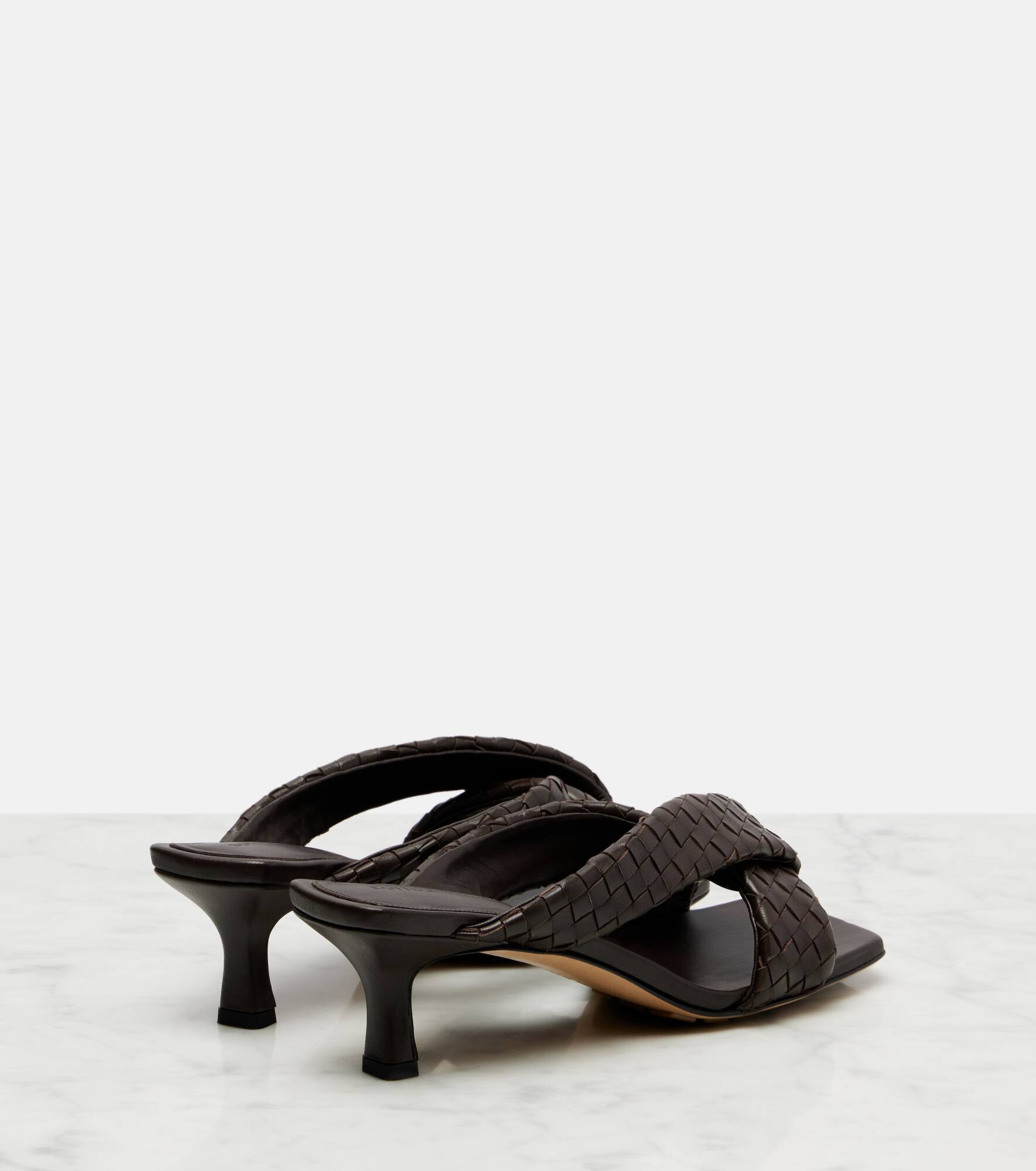 Riva 50 woven leather mules - 2