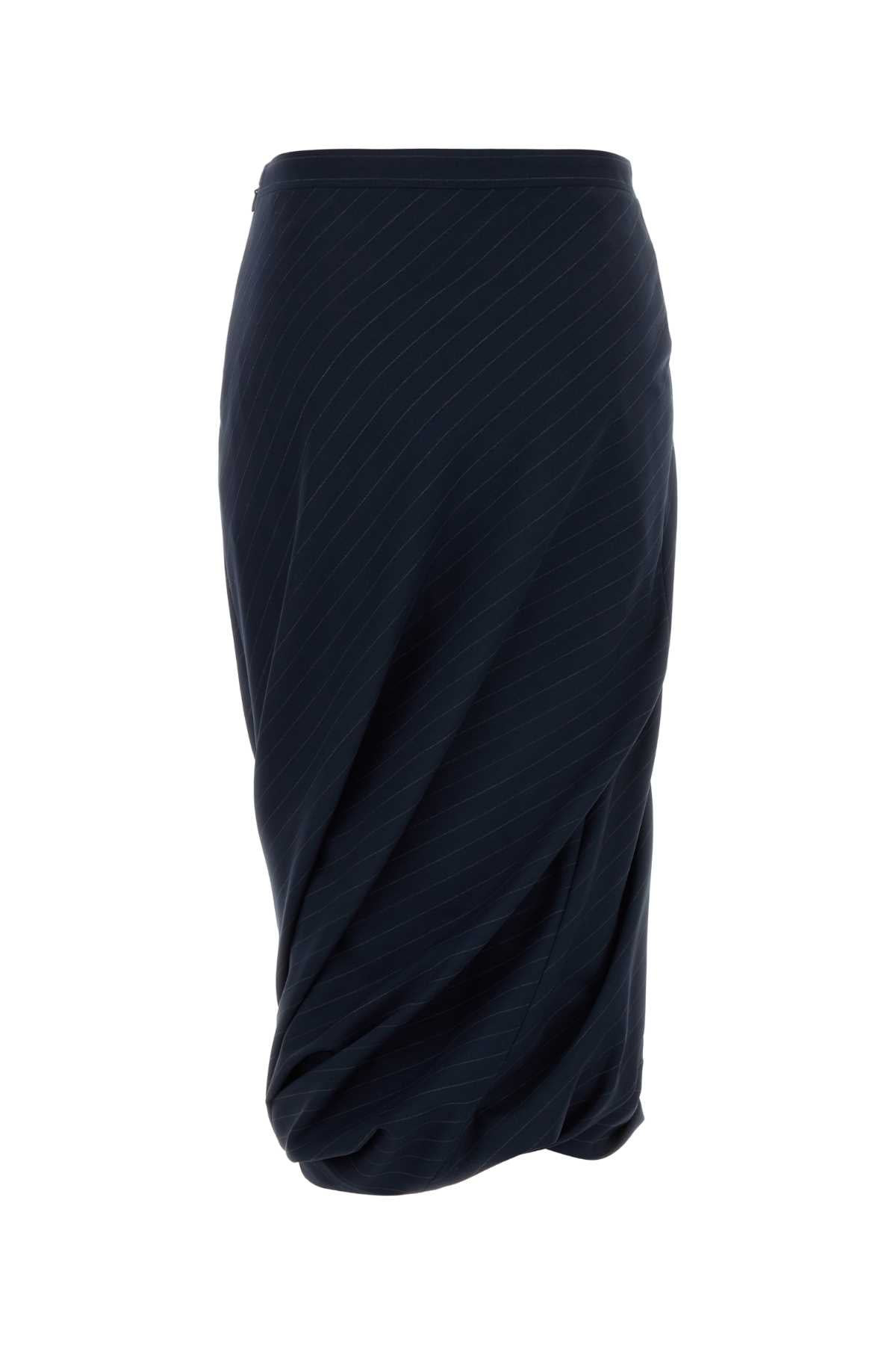 Balenciaga Women Embroidered Wool Skirt - 2