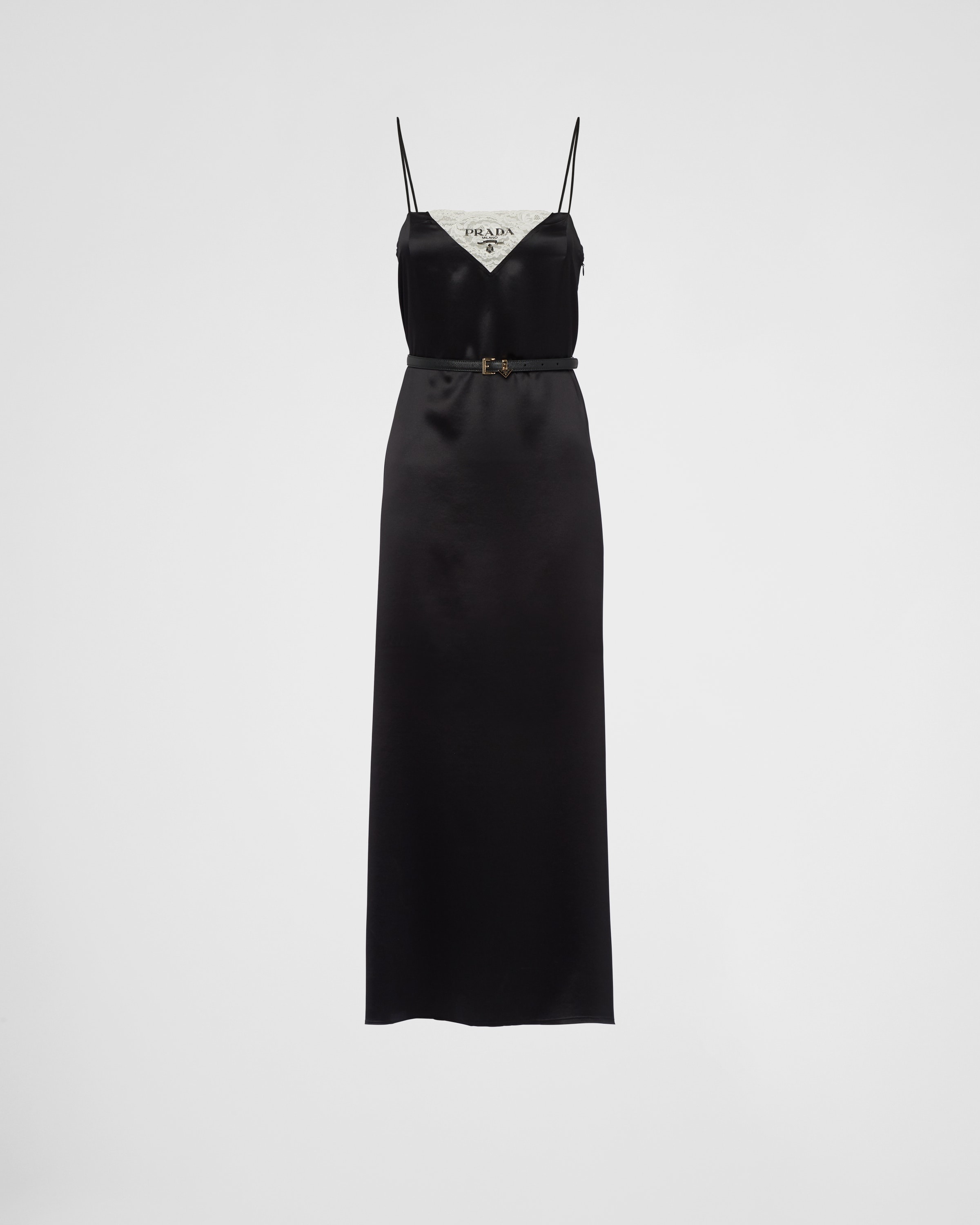 Satin crepe slip dress - 1