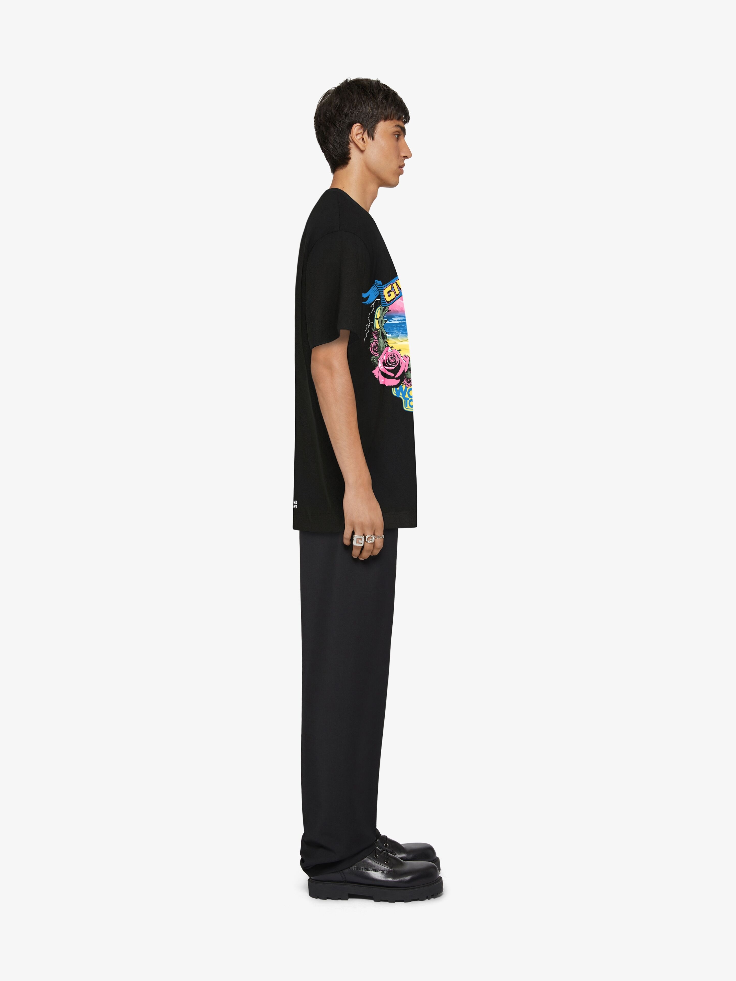 GIVENCHY WORLD TOUR OVERSIZED T-SHIRT IN COTTON - 3