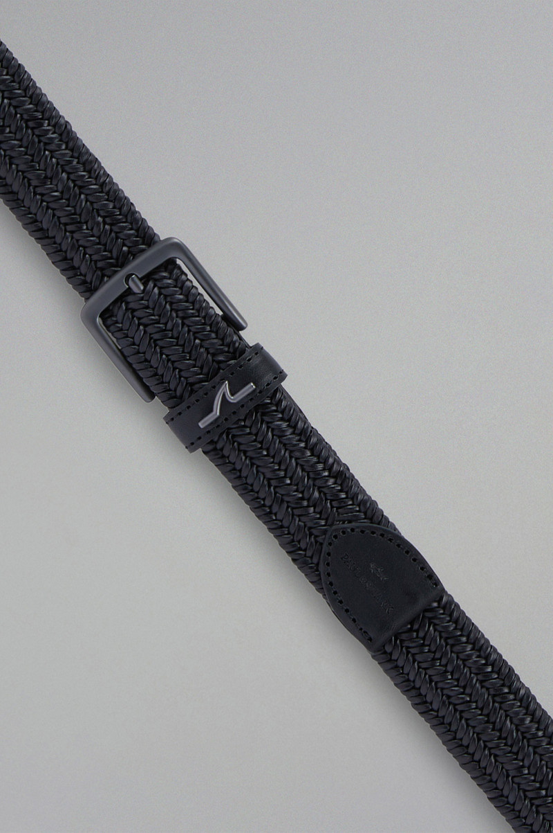 Paul & Shark LEATHER WOVEN BELT outlook